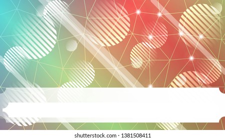 Decorative background with triangles, line, circle, space for text. For flyer, screen, business presentation. Vector illustration. Blurred Background, Smooth Gradient Texture Color