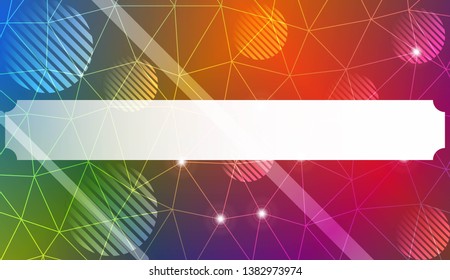 Decorative background with triangles, line, circle, space for text. For flyer, screen, business presentation. Vector illustration. Blurred Background, Smooth Gradient Texture Color