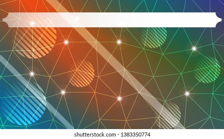 Decorative background with triangles, line, circle, space for text. For flyer, screen, business presentation. Vector illustration. Blurred Background, Smooth Gradient Texture Color