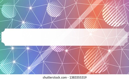 Decorative background with triangles, line, circle, space for text. For flyer, screen, business presentation. Vector illustration. Blurred Background, Smooth Gradient Texture Color