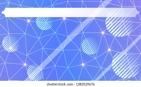 Decorative background with triangles, line, circle, space for text. Bright background for poster, banner, flyer. Vector illustration. Creative gradient color