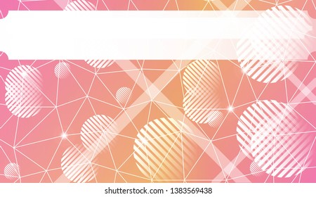Decorative background with triangles, line, circle, space for text. For flyer, screen, business presentation. Vector illustration. Blurred Background, Smooth Gradient Texture Color