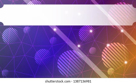 Decorative background with triangles, line, circle, space for text. For flyer, screen, business presentation. Vector illustration. Blurred Background, Smooth Gradient Texture Color