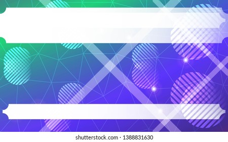 Decorative background with triangles, line, circle, space for text. Bright background for poster, banner, flyer. Vector illustration. Creative gradient color