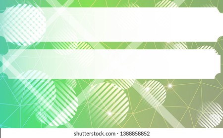 Decorative background with triangles, line, circle, space for text. Bright background for poster, banner, flyer. Vector illustration. Creative gradient color