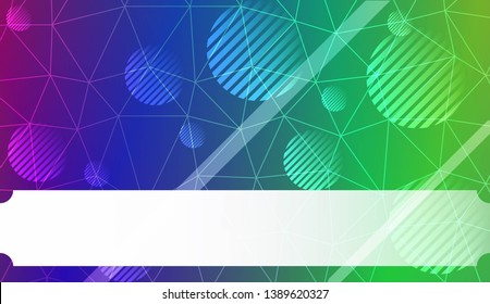 Decorative background with triangles, line, circle, space for text. Bright background for poster, banner, flyer. Vector illustration. Creative gradient color