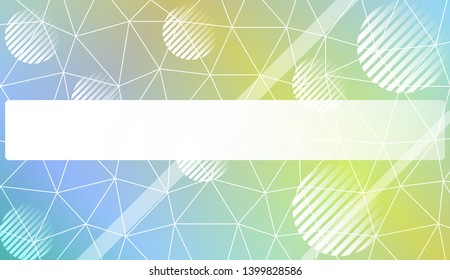 Decorative background with triangles, line, circle, space for text. Bright background for poster, banner, flyer. Vector illustration. Creative gradient color