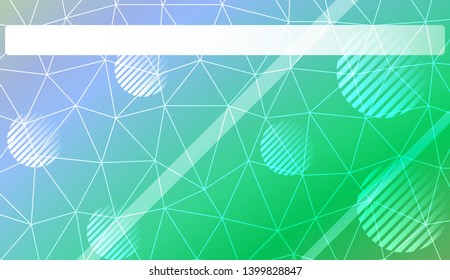 Decorative background with triangles, line, circle, space for text. Bright background for poster, banner, flyer. Vector illustration. Creative gradient color