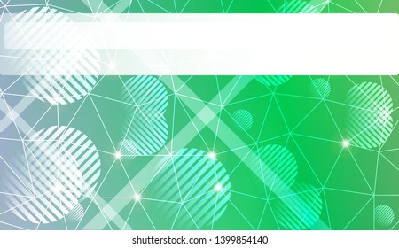 Decorative background with triangles, line, circle, space for text. Bright background for poster, banner, flyer. Vector illustration. Creative gradient color