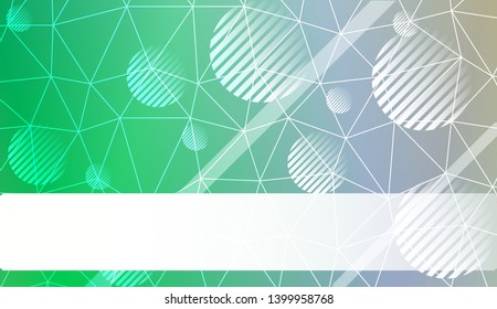 Decorative background with triangles, line, circle, space for text. Bright background for poster, banner, flyer. Vector illustration. Creative gradient color