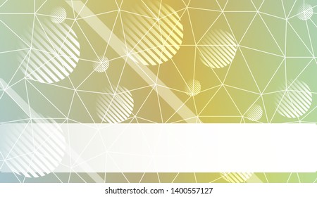 Decorative background with triangles, line, circle, space for text. Bright background for poster, banner, flyer. Vector illustration. Creative gradient color