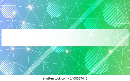 Decorative background with triangles, line, circle, space for text. Bright background for poster, banner, flyer. Vector illustration. Creative gradient color