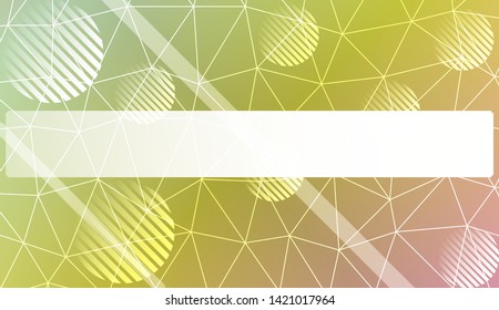 Decorative background with triangles, line, circle, space for text. Bright background for poster, banner, flyer. Vector illustration. Creative gradient color