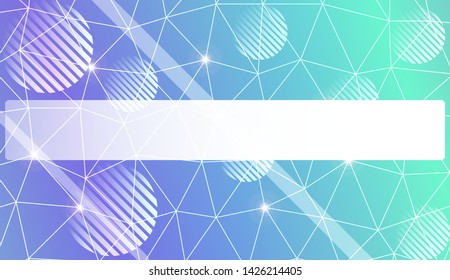 Decorative background with triangles, line, circle, space for text. Bright background for poster, banner, flyer. Vector illustration. Creative gradient color