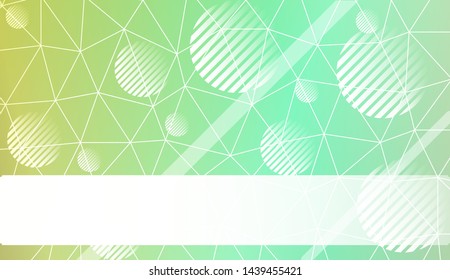 Decorative background with triangles, line, circle, space for text. Bright background for poster, banner, flyer. Vector illustration. Creative gradient color