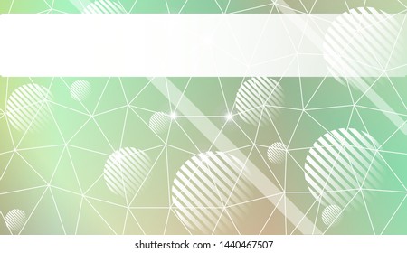 Decorative background with triangles, line, circle, space for text. Bright background for poster, banner, flyer. Vector illustration. Creative gradient color