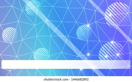 Decorative background with triangles, line, circle, space for text. Bright background for poster, banner, flyer. Vector illustration. Creative gradient color
