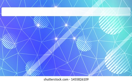 Decorative background with triangles, line, circle, space for text. Bright background for poster, banner, flyer. Vector illustration. Creative gradient color