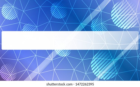 Decorative background with triangles, line, circle, space for text. Bright background for poster, banner, flyer. Vector illustration. Creative gradient color