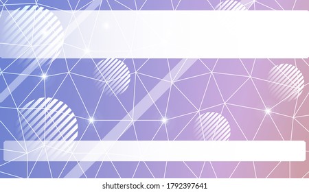 Decorative background with triangles, line, circle, space for text. Bright background for poster, banner, flyer. Vector illustration. Creative gradient color