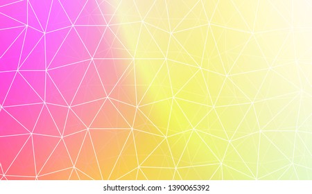 Decorative background with triangles, line. Template for your banner. Vector illustration. Creative gradient color