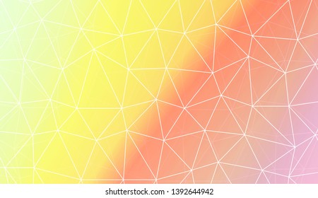 Decorative background with triangles, line. Template for your banner. Vector illustration. Creative gradient color