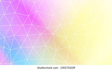 Decorative background with triangles, line. Template for your banner. Vector illustration. Creative gradient color