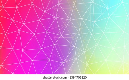 Decorative background with triangles, line. Template for your banner. Vector illustration. Creative gradient color