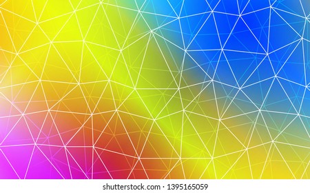 Decorative background with triangles, line. Template for your banner. Vector illustration. Creative gradient color