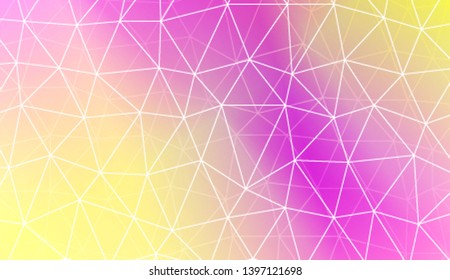 Decorative background with triangles, line. Template for your banner. Vector illustration. Creative gradient color