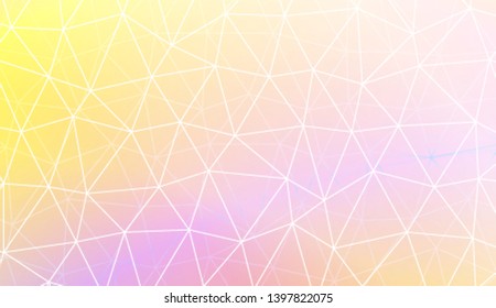 Decorative background with triangles, line. Template for your banner. Vector illustration. Creative gradient color