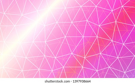 Decorative background with triangles, line. Template for your banner. Vector illustration. Creative gradient color