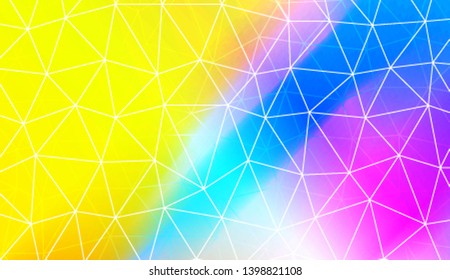 Decorative background with triangles, line. Template for your banner. Vector illustration. Creative gradient color