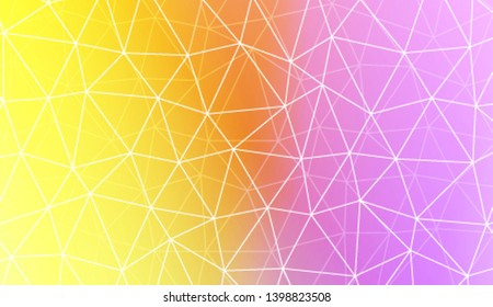 Decorative background with triangles, line. Template for your banner. Vector illustration. Creative gradient color