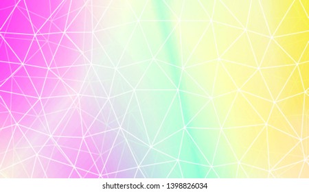 Decorative background with triangles, line. Template for your banner. Vector illustration. Creative gradient color