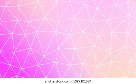 Decorative background with triangles, line. Template for your banner. Vector illustration. Creative gradient color