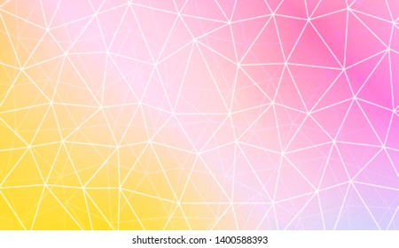Decorative background with triangles, line. Template for your banner. Vector illustration. Creative gradient color