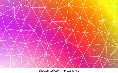 Decorative background with triangles, line. Template for your banner. Vector illustration. Creative gradient color