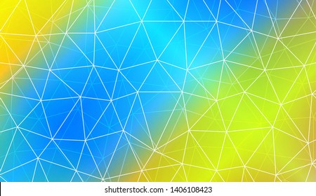 Decorative background with triangles, line. Template for your banner. Vector illustration. Creative gradient color