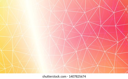 Decorative background with triangles, line. Template for your banner. Vector illustration. Creative gradient color