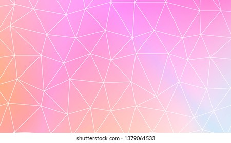 Decorative background with triangles. Modern design for you business, project. Vector illustration. Creative gradient color