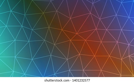 Decorative background with triangles. Modern design for you business, project. Vector illustration. Creative gradient color.