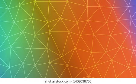 Decorative background with triangles. Modern design for you business, project. Vector illustration. Creative gradient color.