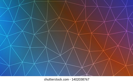 Decorative background with triangles. Modern design for you business, project. Vector illustration. Creative gradient color.