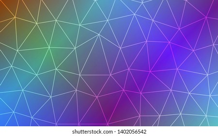 Decorative background with triangles. Modern design for you business, project. Vector illustration. Creative gradient color.