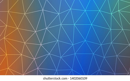 Decorative background with triangles. Modern design for you business, project. Vector illustration. Creative gradient color.