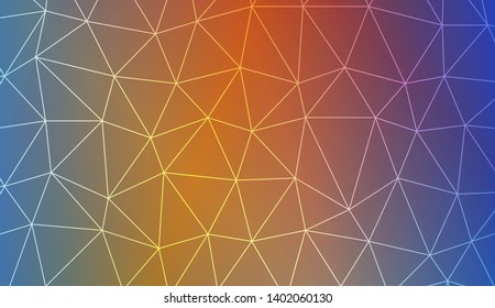 Decorative background with triangles. Modern design for you business, project. Vector illustration. Creative gradient color.