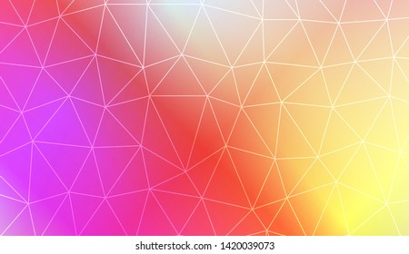 Decorative background with triangles. Modern design for you business, project. Vector illustration. Creative gradient color.