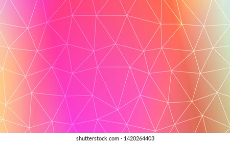 Decorative background with triangles. Modern design for you business, project. Vector illustration. Creative gradient color.