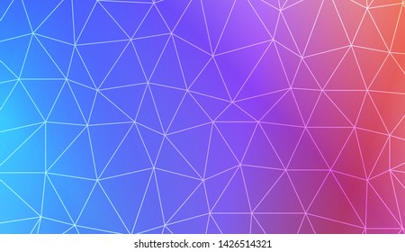 Decorative background with triangles. Modern design for you business, project. Vector illustration. Creative gradient color.